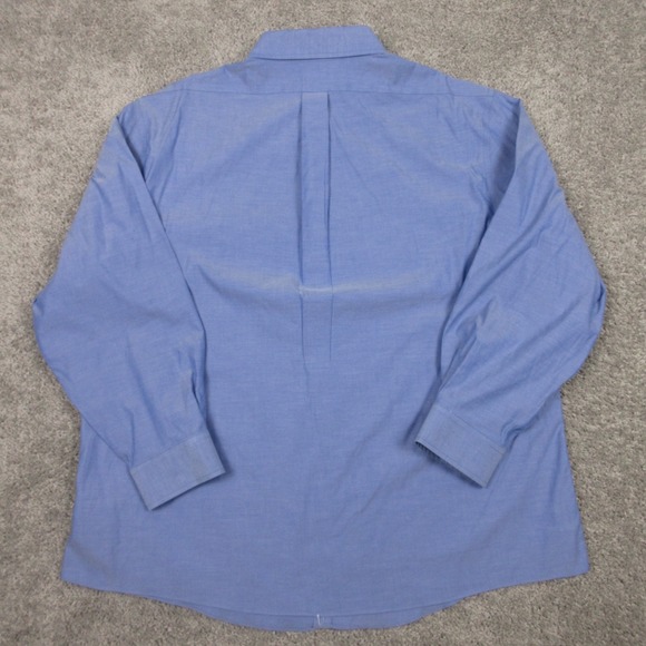 Brooks Brothers Shirt Mens 2XL Blue Solid Regent Oxford Sheep OCBD Button Up EUC - Picture 5 of 8